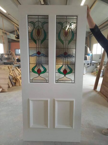 Victorian 4 panel Oak front door